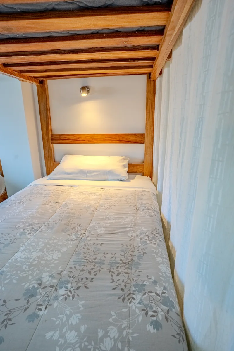 Single bed under bunk